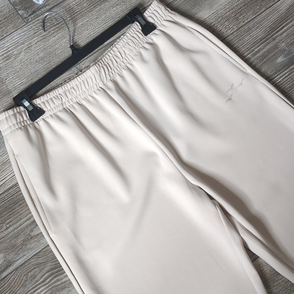 Lazypants Cream Wide-Leg Lounge Pants L